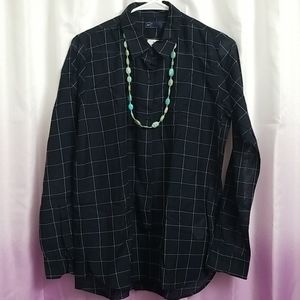 Gap Silky Boyfriend Shirt Size M